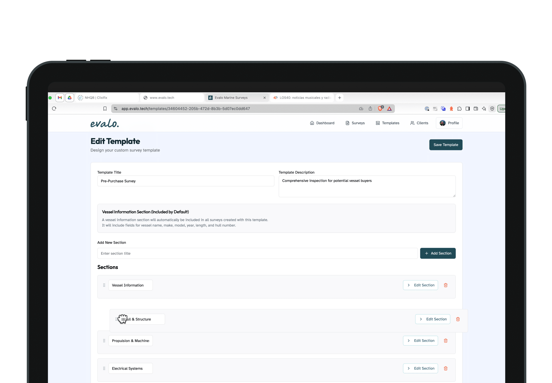 Evalo Marine Survey Software